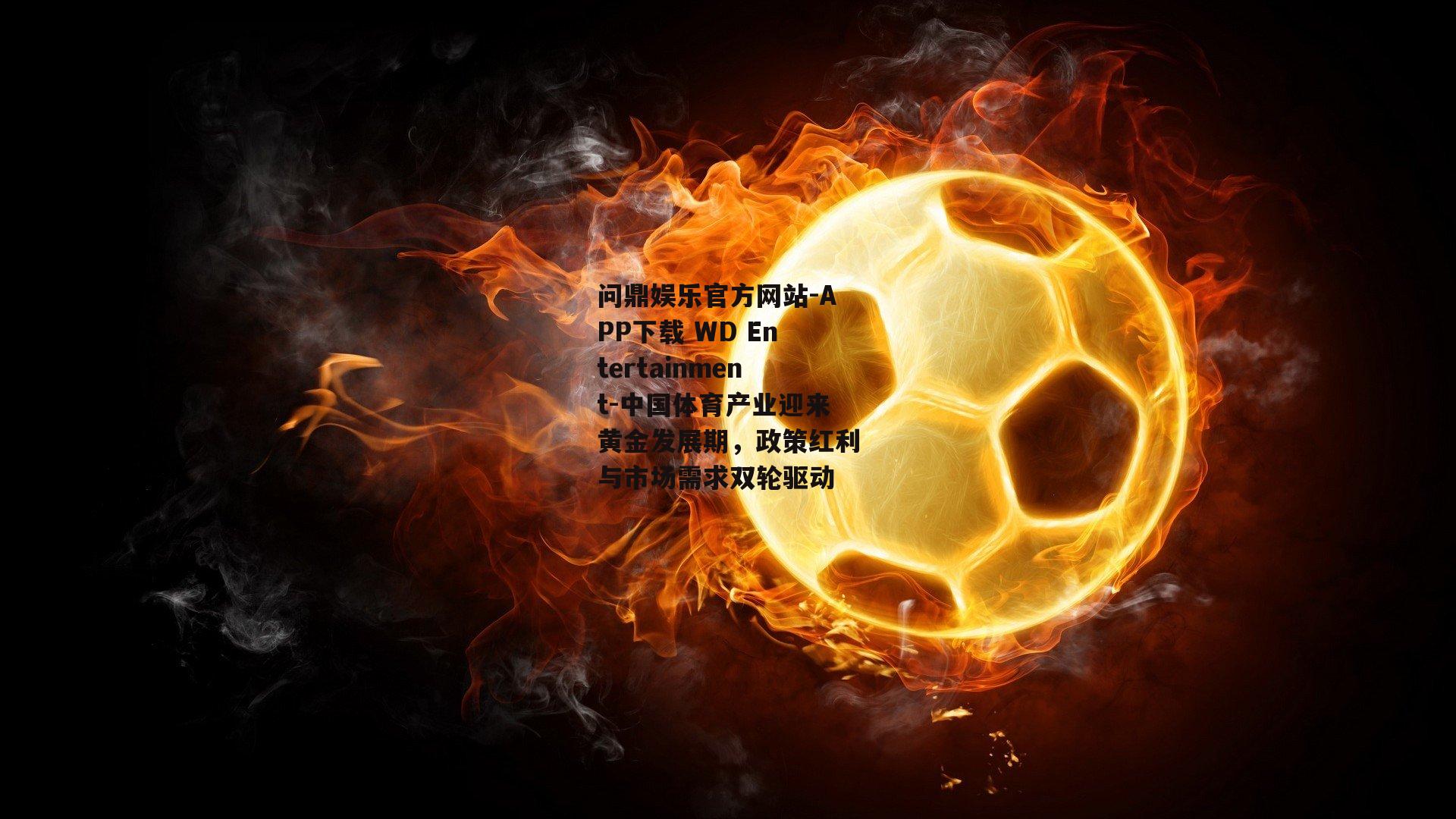 问鼎娱乐官方网站-APP下载 WD Entertainment-中国体育产业迎来黄金发展期，政策红利与市场需求双轮驱动